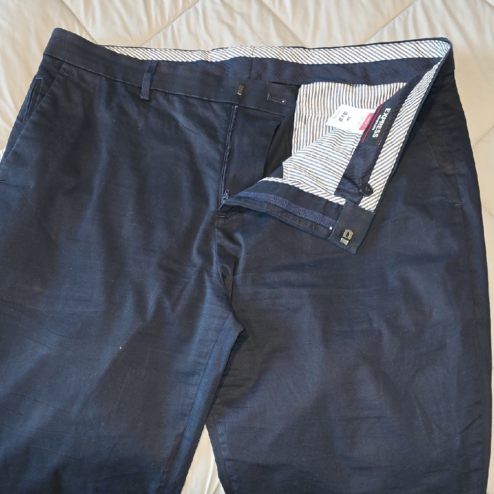 Express Blue Chinos with Modern Fit